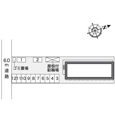 ★手数料０円★久留米市津福本町　月極駐車場（LP）